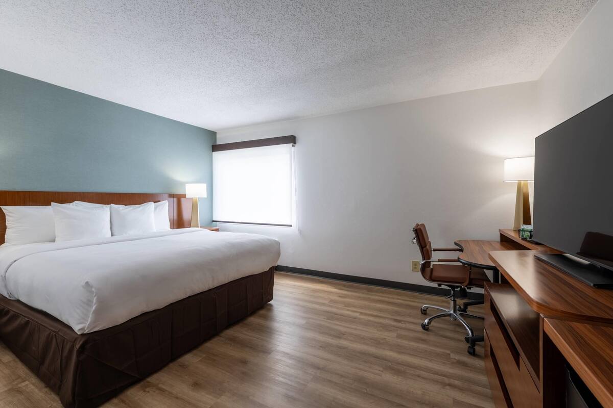 Standard Room, 1 King Bed, Non Smoking | Desk, blackout drapes, iron/ironing board, cribs (free)