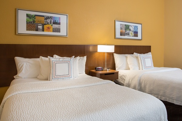 Room, 2 Double Beds, Non Smoking | Desk, blackout drapes, iron/ironing board, free cribs/infant beds