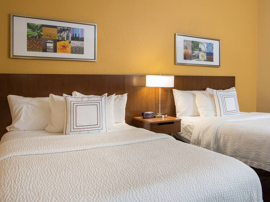 Room, 2 Double Beds, Non Smoking | Desk, blackout drapes, iron/ironing board, free cribs/infant beds
