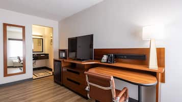 Desk, blackout drapes, iron/ironing board, cribs (free)