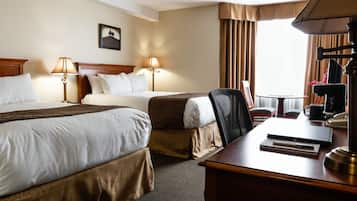 Traditional Room, 2 Double Beds | Pillow-top beds, in-room safe, individually furnished, laptop workspace