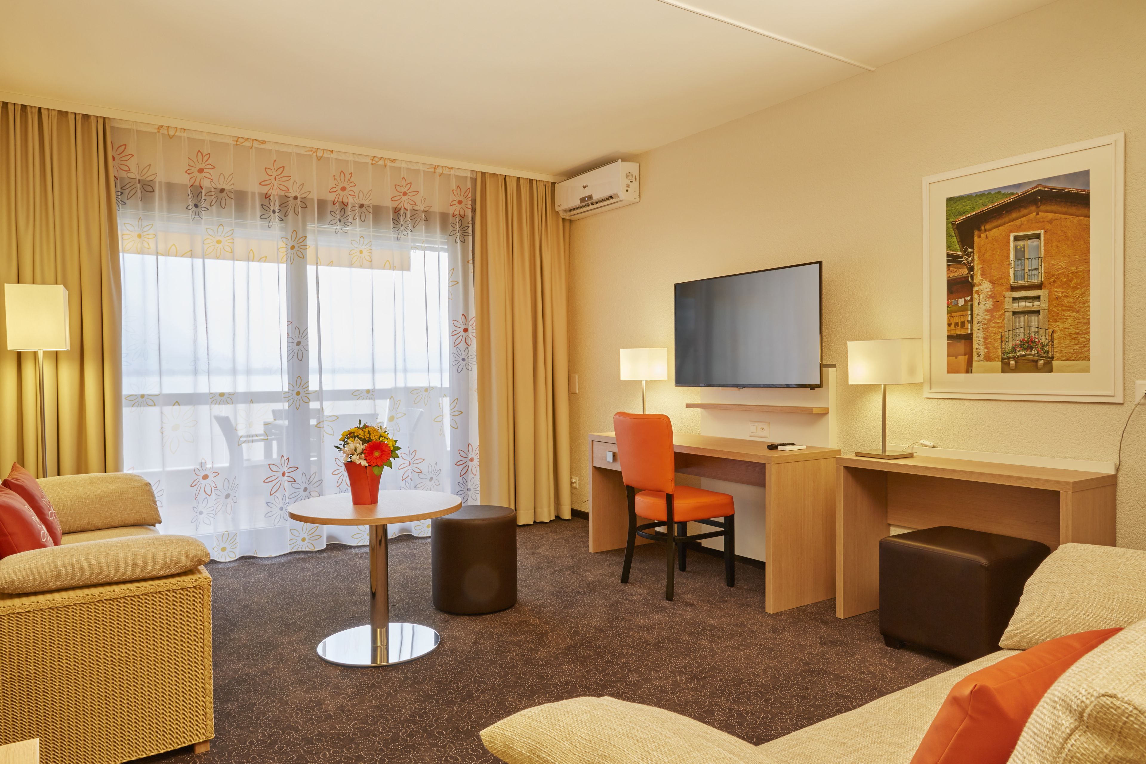 deluxe apartment | living area | tv