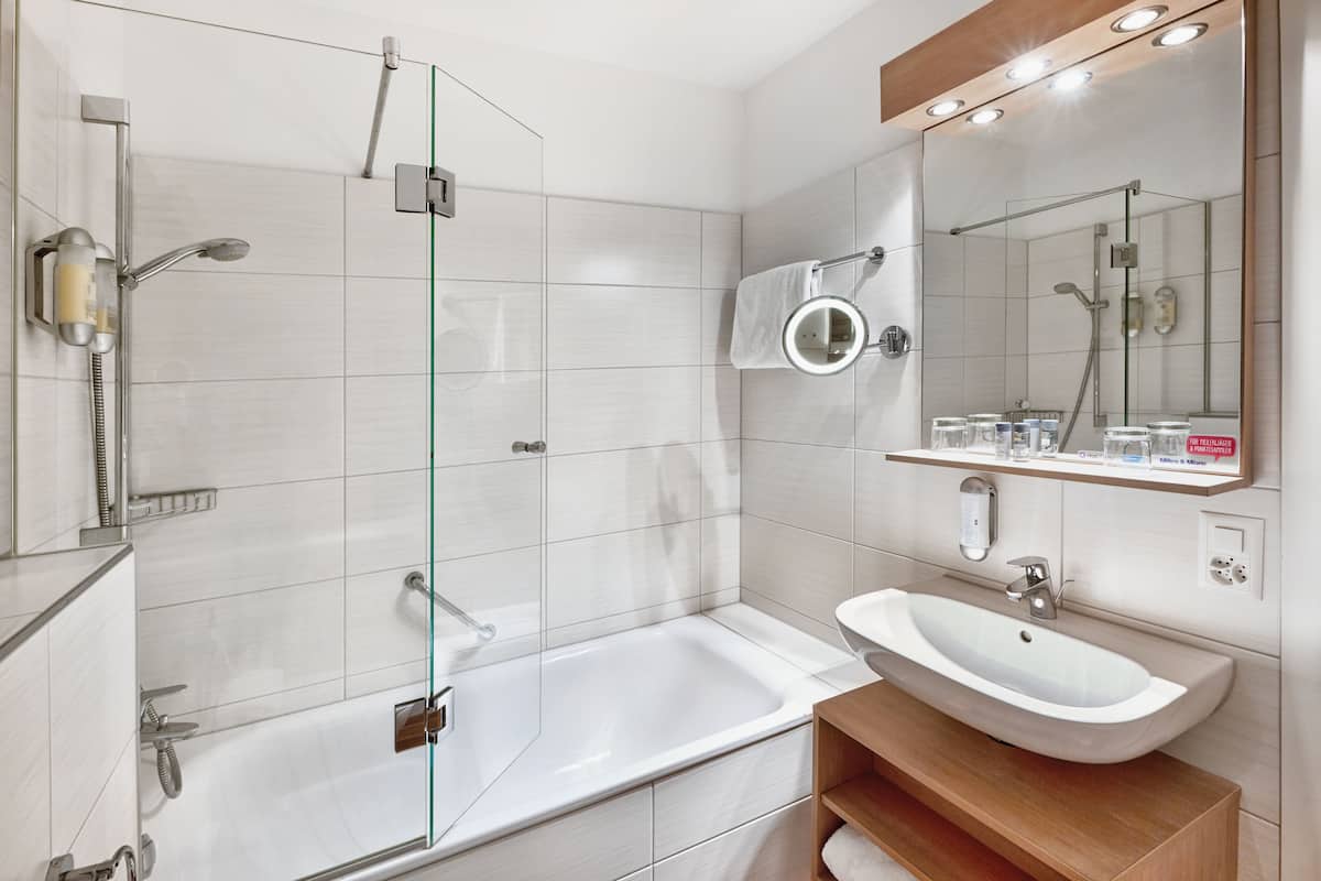 comfort double room | hypo-allergenic bedding, in-room safe, desk, blackout curtains