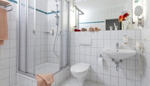 Hair dryer, towels