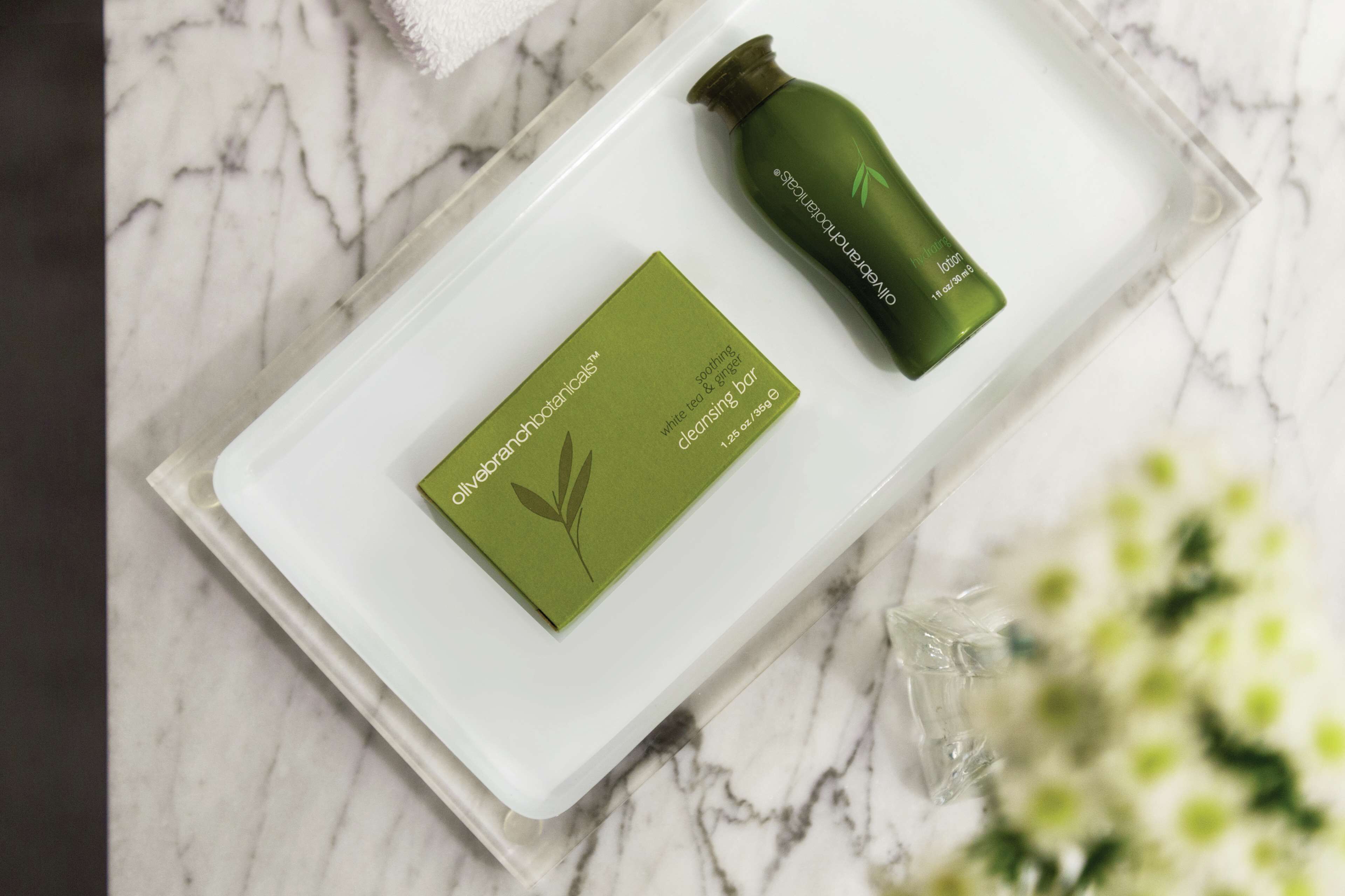 free toiletries, hair dryer, towels