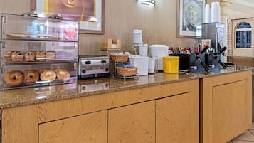 Free daily on-the-go breakfast