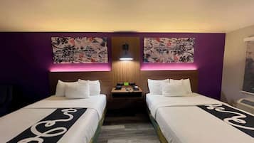 Room, 2 Queen Beds, Non Smoking | Premium bedding, desk, laptop workspace, blackout curtains