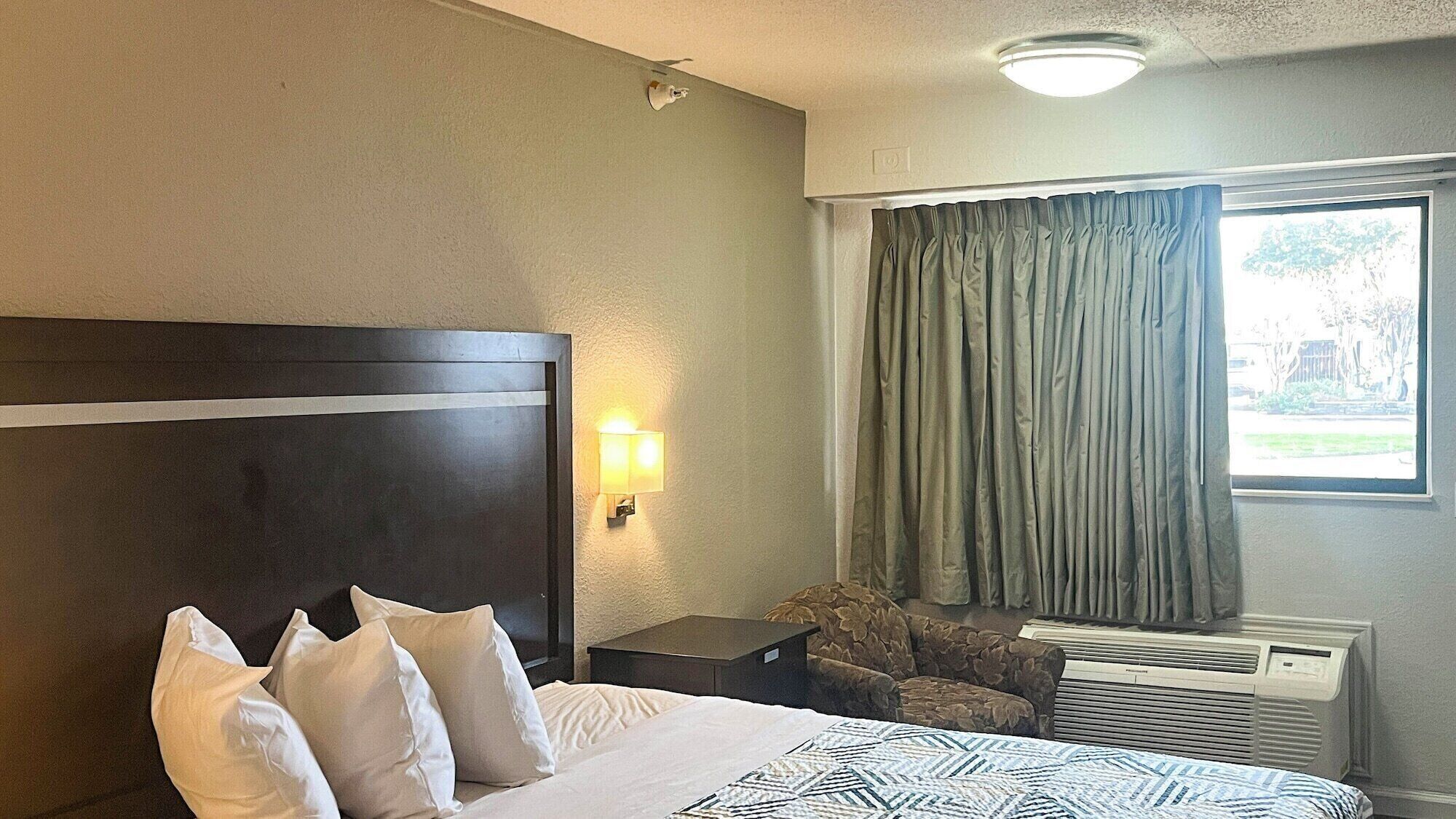 Deluxe kamer, 1 kingsize bed, toegankelijk voor rolstoelgebruikers (Roll-in Shower) | Een strijkplank/strijkijzer, gratis wifi, beddengoed