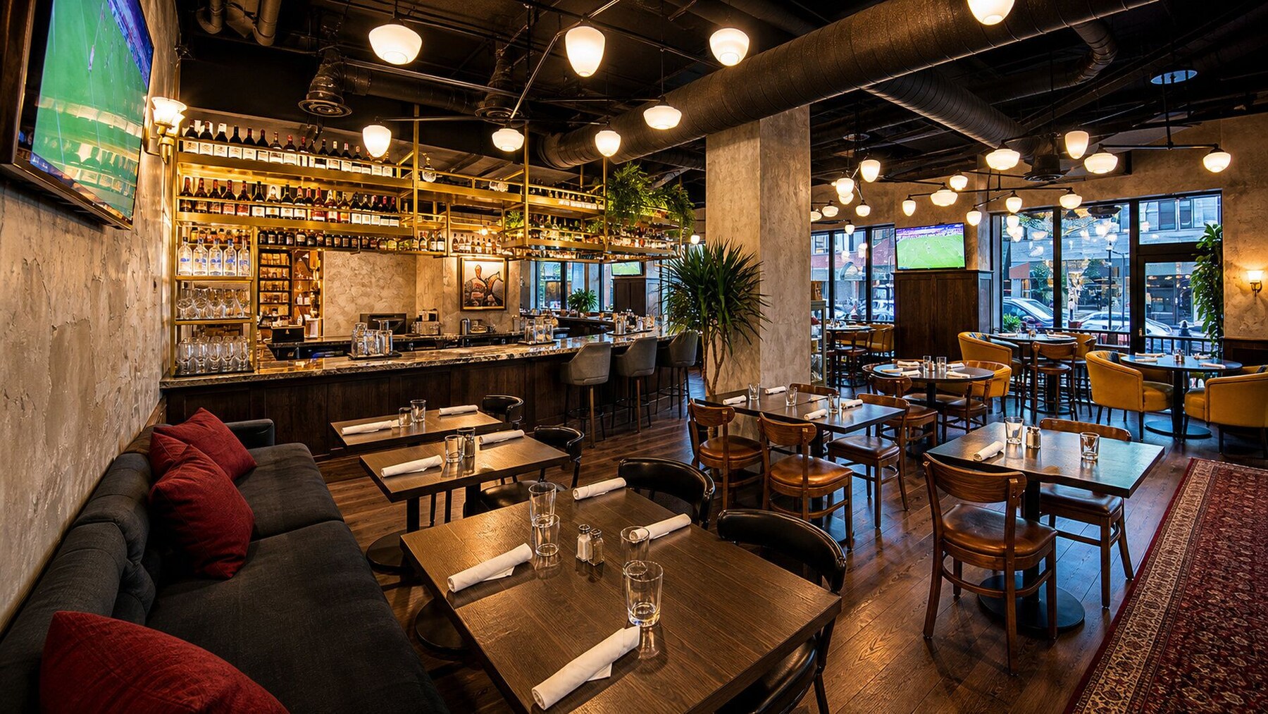 Déjeuner, dîner, souper et brunch servis sur place