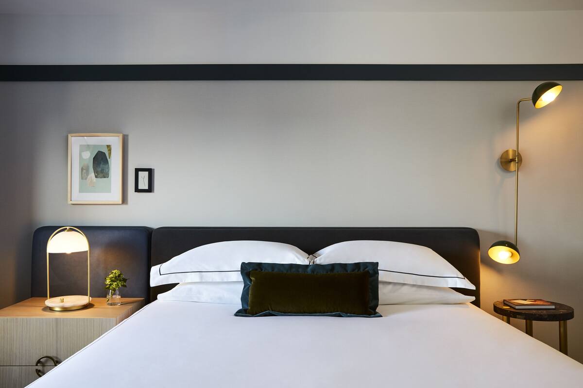 Egyptian cotton sheets, premium bedding, memory foam beds, in-room safe