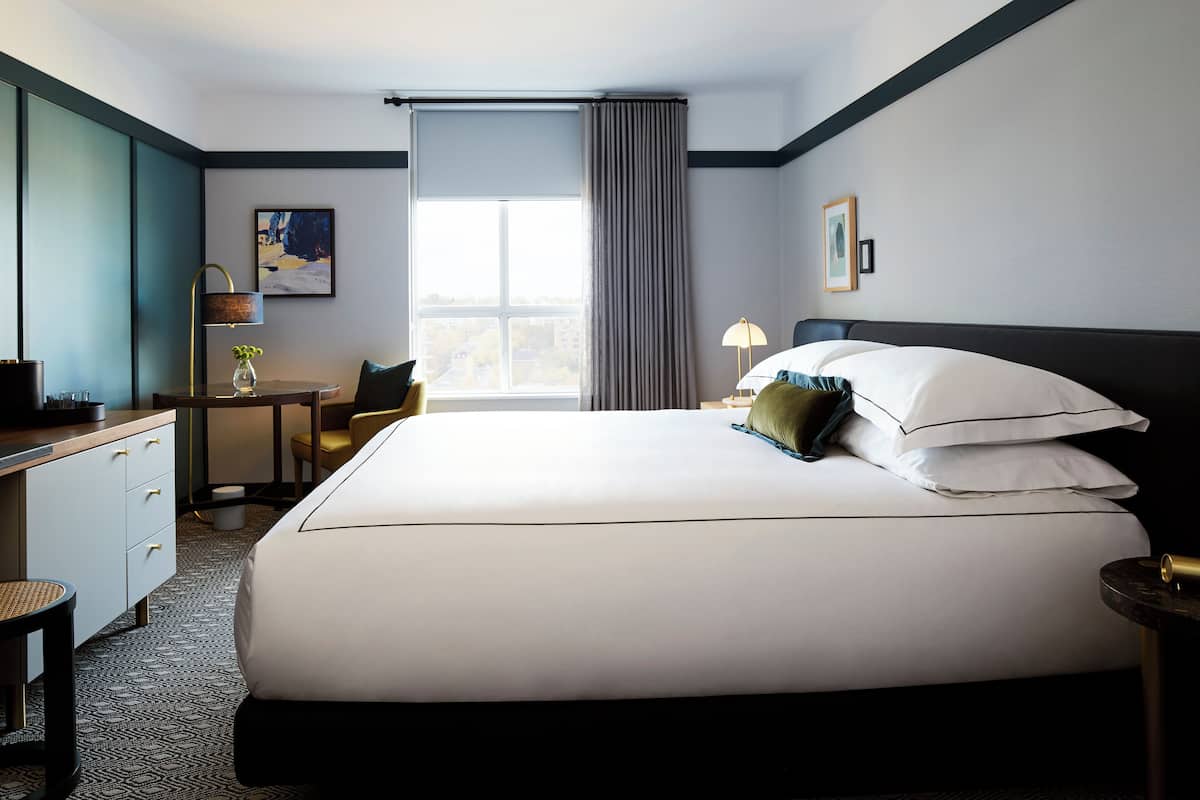 Egyptian cotton sheets, premium bedding, memory foam beds, in-room safe