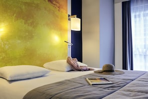 Minibar, in-room safe, blackout drapes, soundproofing