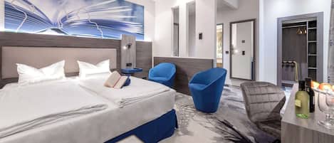 Minibar, coffres-forts dans les chambres, rideaux occultants