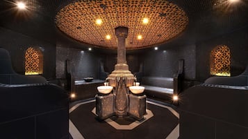 Behandlingsrum til par, sauna, dampbad, tyrkisk bad/hammam