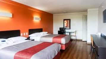 Työpöytä, silitysrauta/-lauta, ilmainen Wi-Fi, vuodevaatteet