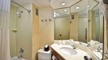 Free toiletries, hair dryer, towels