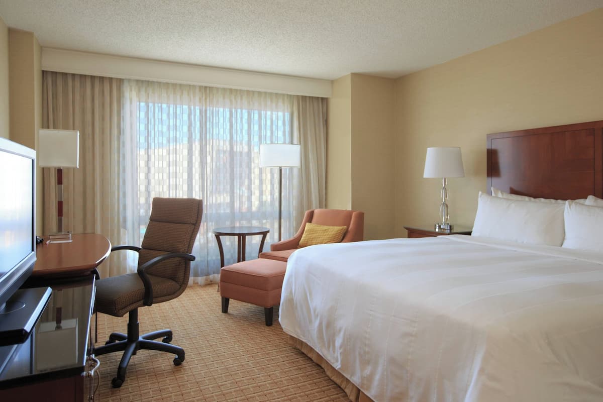 Hypo-allergenic bedding, down comforters, pillowtop beds, in-room safe