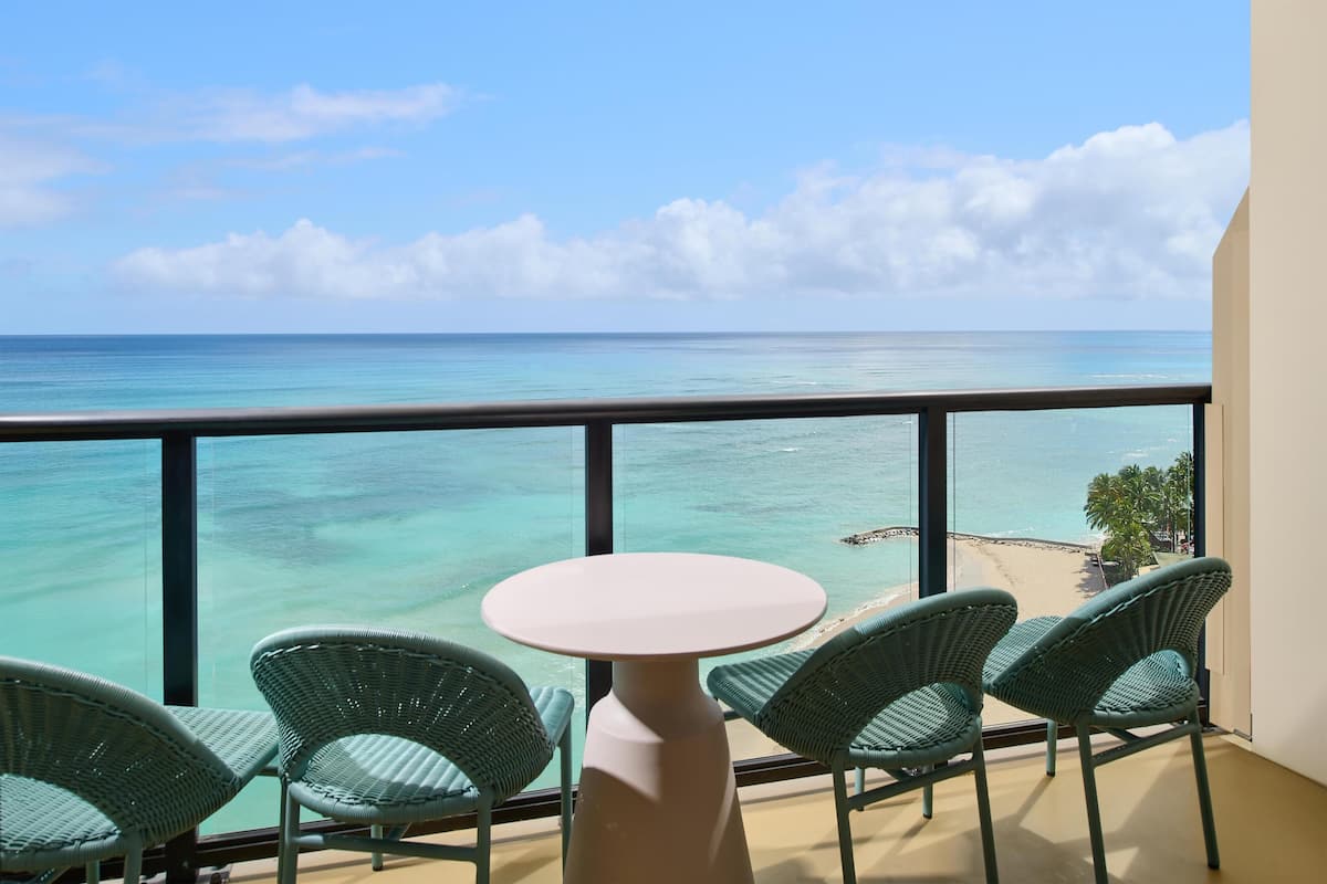 Club Room, 2 Double Beds, Oceanfront | View from room