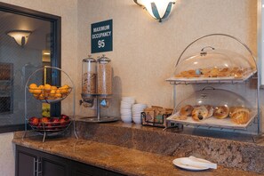 Free daily buffet breakfast 