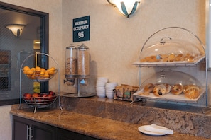 Free daily buffet breakfast