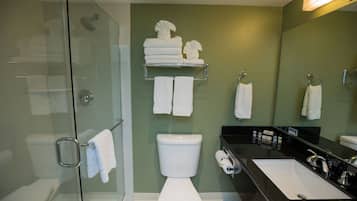 Free toiletries, hair dryer, towels