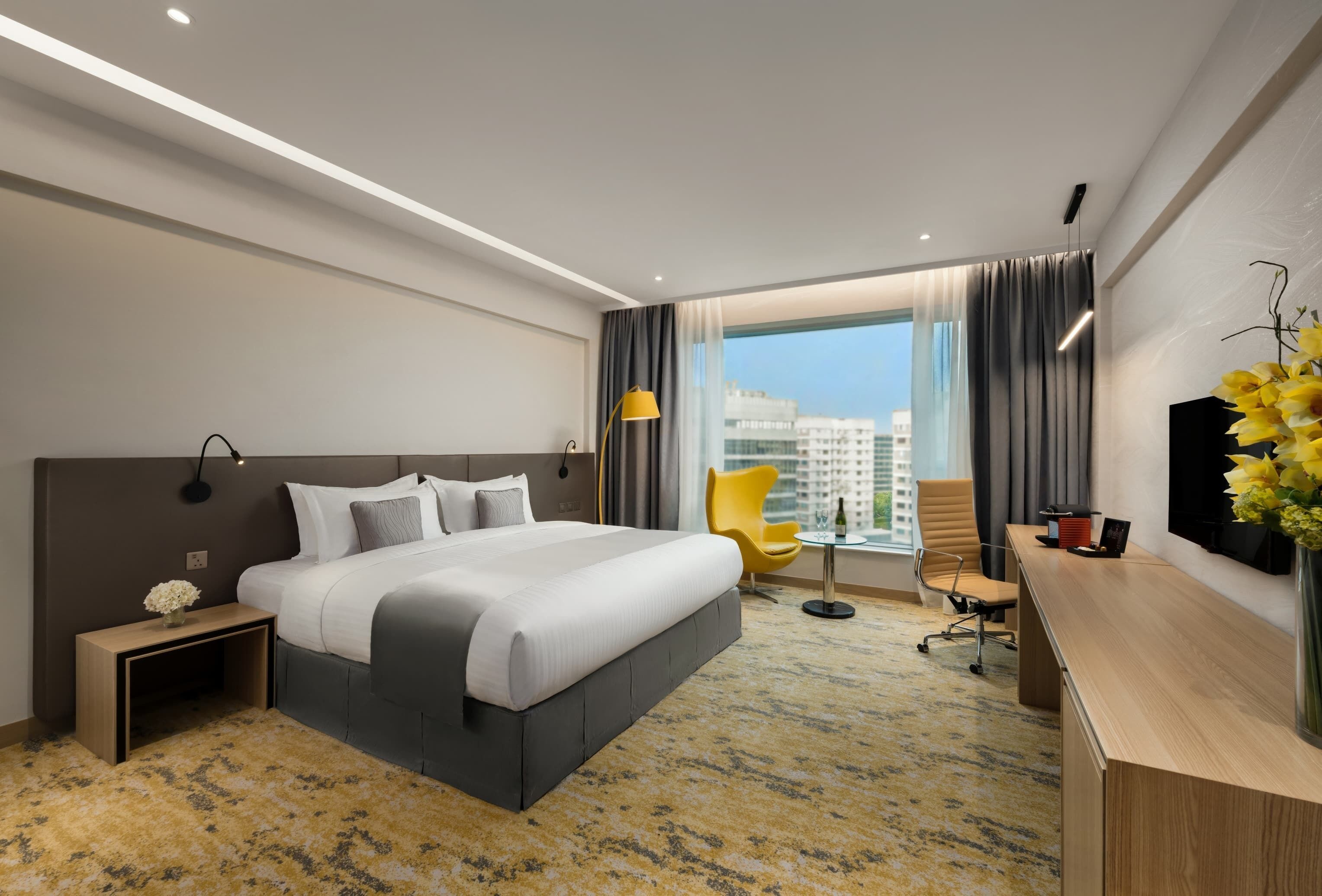Minibar, in-room safe, desk, blackout drapes