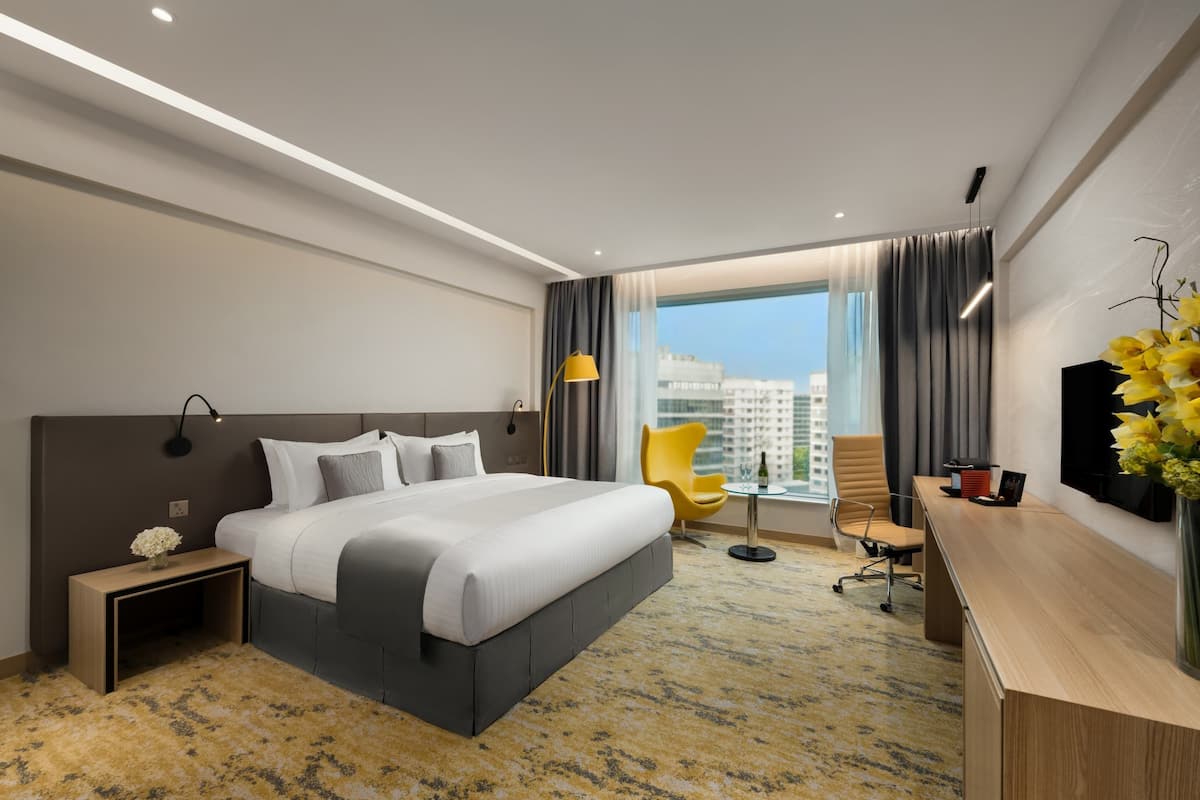 Minibar, in-room safe, desk, blackout drapes