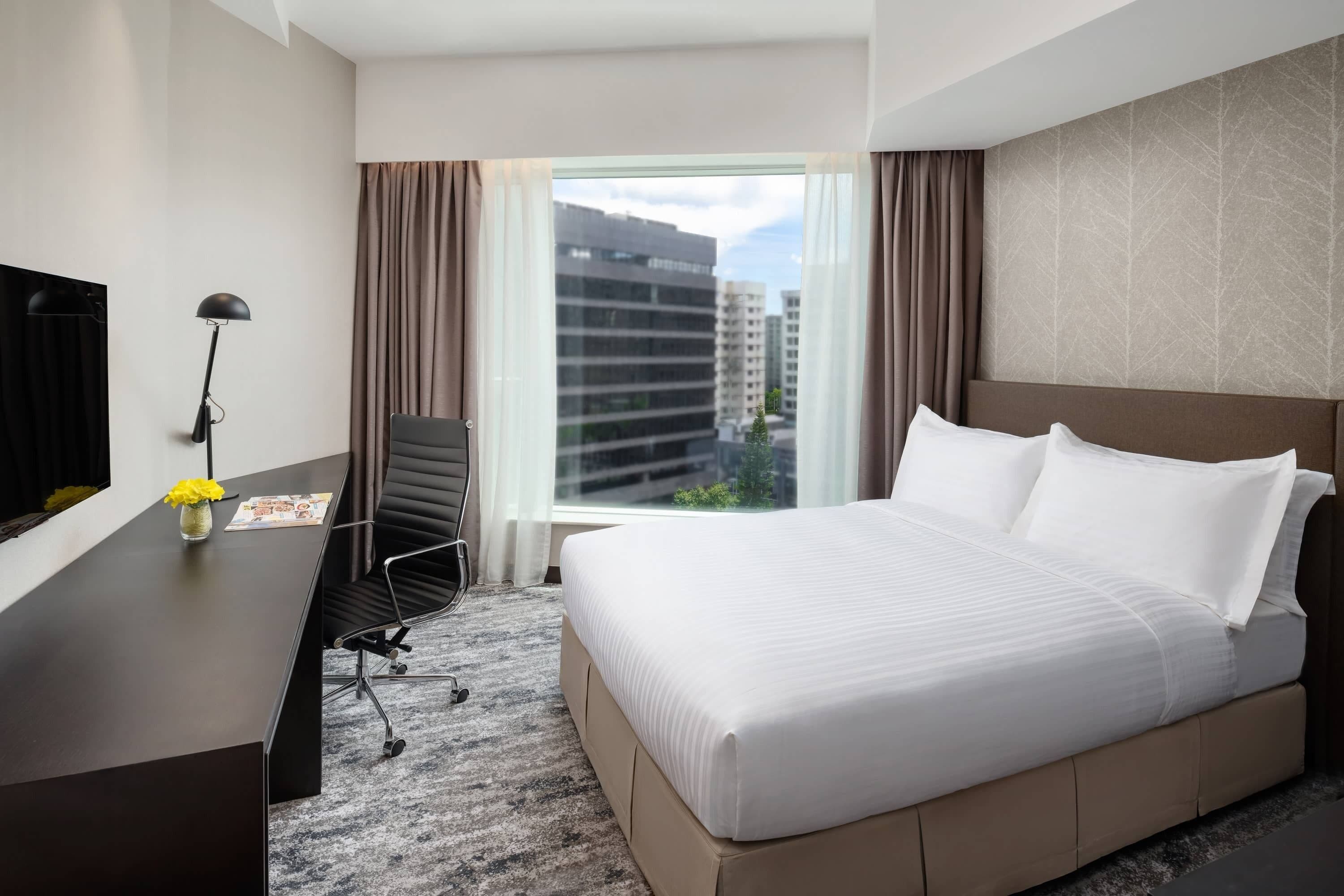 Minibar, in-room safe, desk, blackout drapes