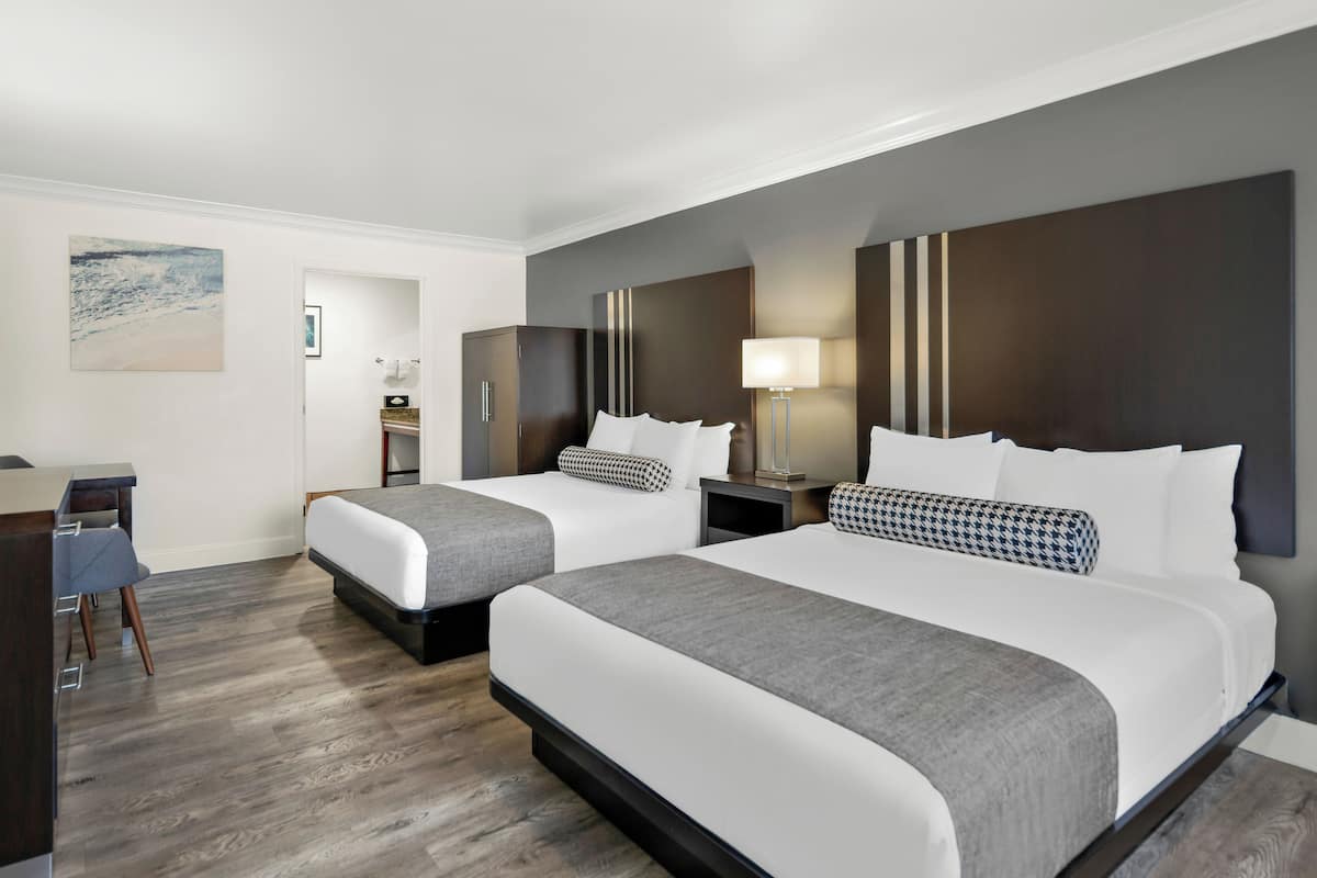 Standard Room, 2 Queen Beds, Accessible, Bathtub | Pillowtop beds, individually decorated, individually furnished, desk