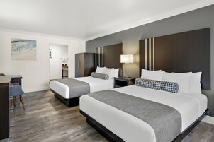 Standard Room, 2 Queen Beds, Accessible, Bathtub | Pillowtop beds, desk, laptop workspace, blackout drapes