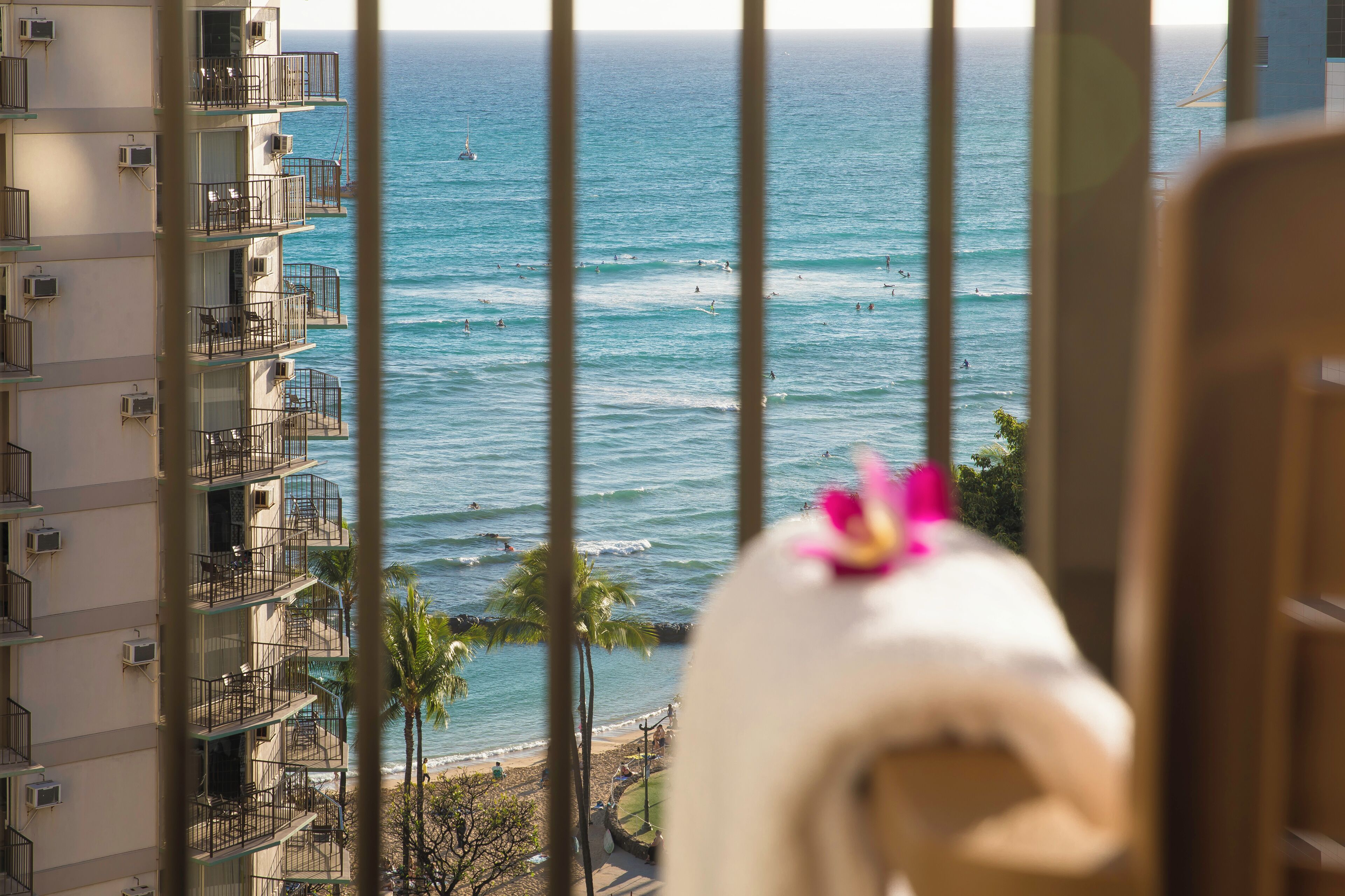 Room, Partial Ocean View | In-room safe, desk, laptop workspace, blackout drapes