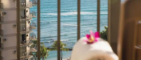 Room, Partial Ocean View | In-room safe, desk, laptop workspace, blackout curtains