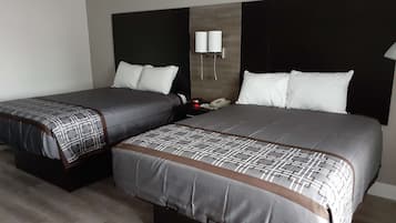 Standard Room, 2 Queen Beds | Iron/ironing board, free WiFi, bed sheets