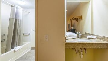 Hair dryer, towels