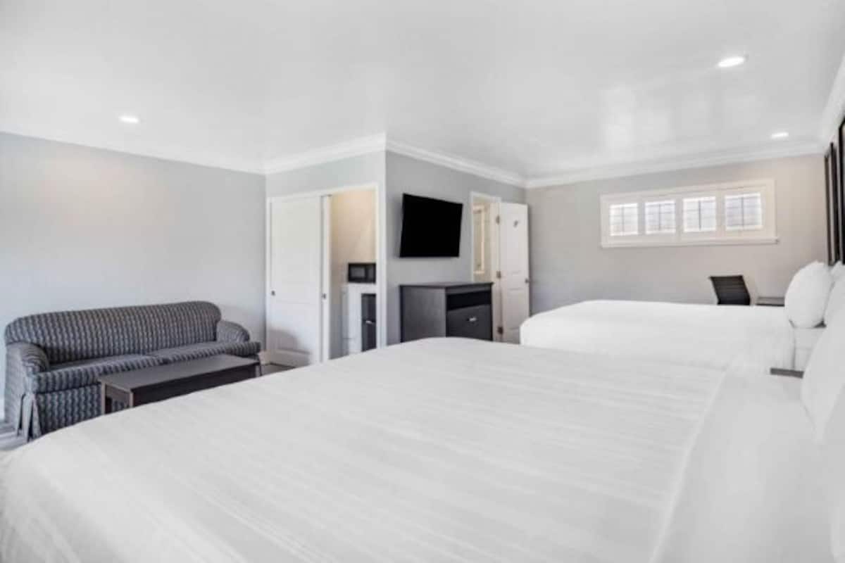 Premium bedding, down comforters, in-room safe, individually decorated