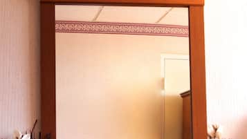 Desk, laptop workspace, iron/ironing board, free WiFi