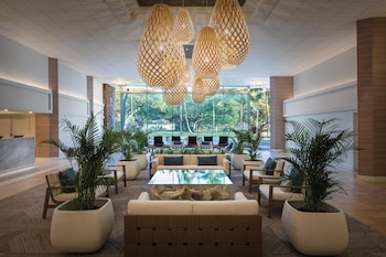 Sitting area in hotel lobby at Park Shore Waikiki