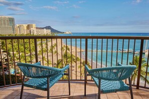 Suite, 1 Bedroom, Oceanfront (2 Queen beds,Rainbow Tower,Renovated) | View from room - Hilton Hawaiian Village Waikiki Beach Resort (Honolulu)