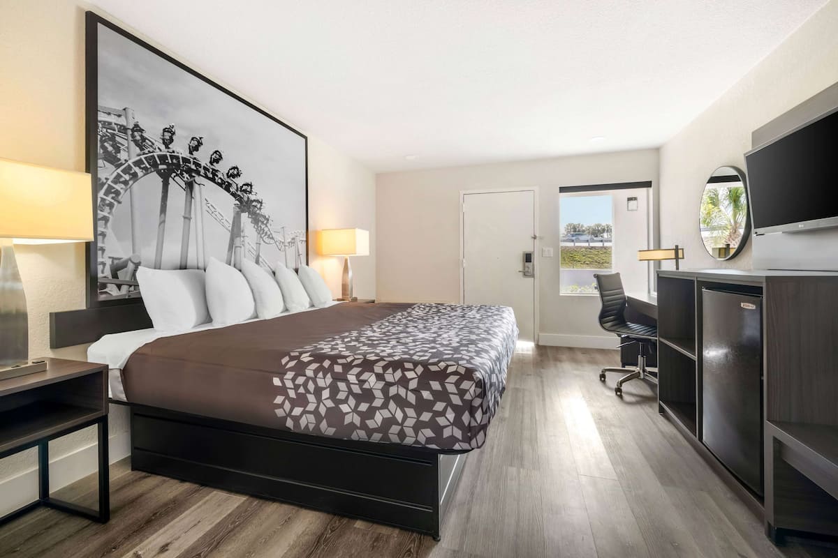 Zimmer, 1 King-Bett, barrierearm, Nichtraucher (Bathtub w/ Grab Bars)