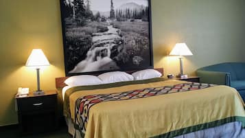 Standard Room, 1 King Bed | Pillow-top beds, in-room safe, desk, blackout curtains