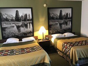 Standard Room, 2 Queen Beds | Pillowtop beds, in-room safe, desk, blackout drapes