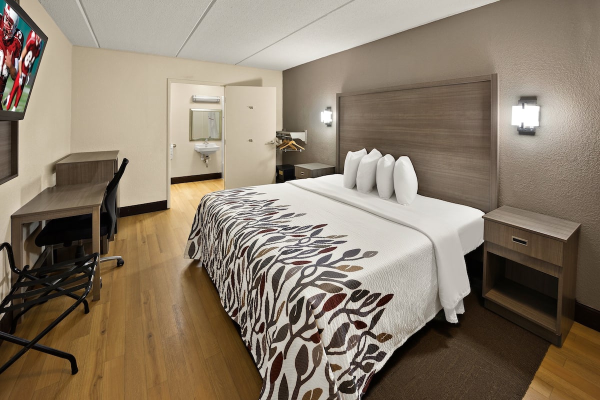 Habitación estándar, 1 cama doble, accesible para personas con discapacidad (Smoke Free) | Escritorio, espacio para trabajar con un portátil, cortinas opacas