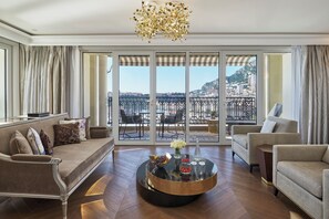 Suite, Terrace, Sea View (Corner) | Living area | Flat-screen TV, pay movies