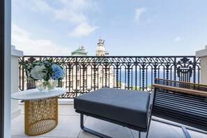Suite, terras, uitzicht op zee | Terras