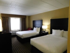 Room, 2 Double Beds, Accessible, Non Smoking | Desk, laptop workspace, iron/ironing board, free WiFi