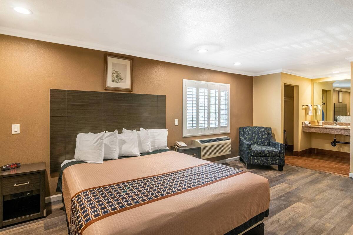 Deluxe Room, 1 King Bed, Non Smoking | Pillowtop beds, desk, soundproofing, iron/ironing board (on request)