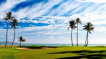 Enjoy a round of golf with ocean views at this well-maintained course.
