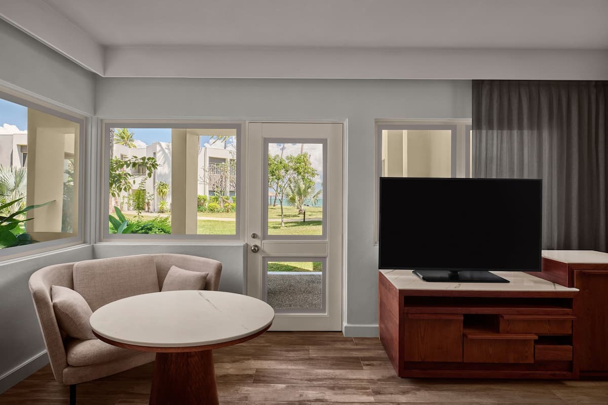 room, 2 double beds, non smoking, ocean view | 1 bedroom, in-room safe, desk, iron/ironing board