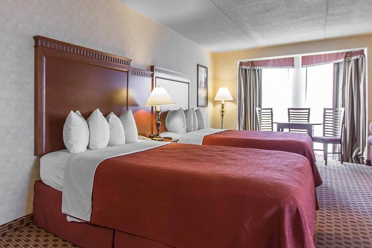 Suite, 2 Queen Beds, Non Smoking (Upgrade) | Egyptian cotton sheets, premium bedding, pillowtop beds, desk