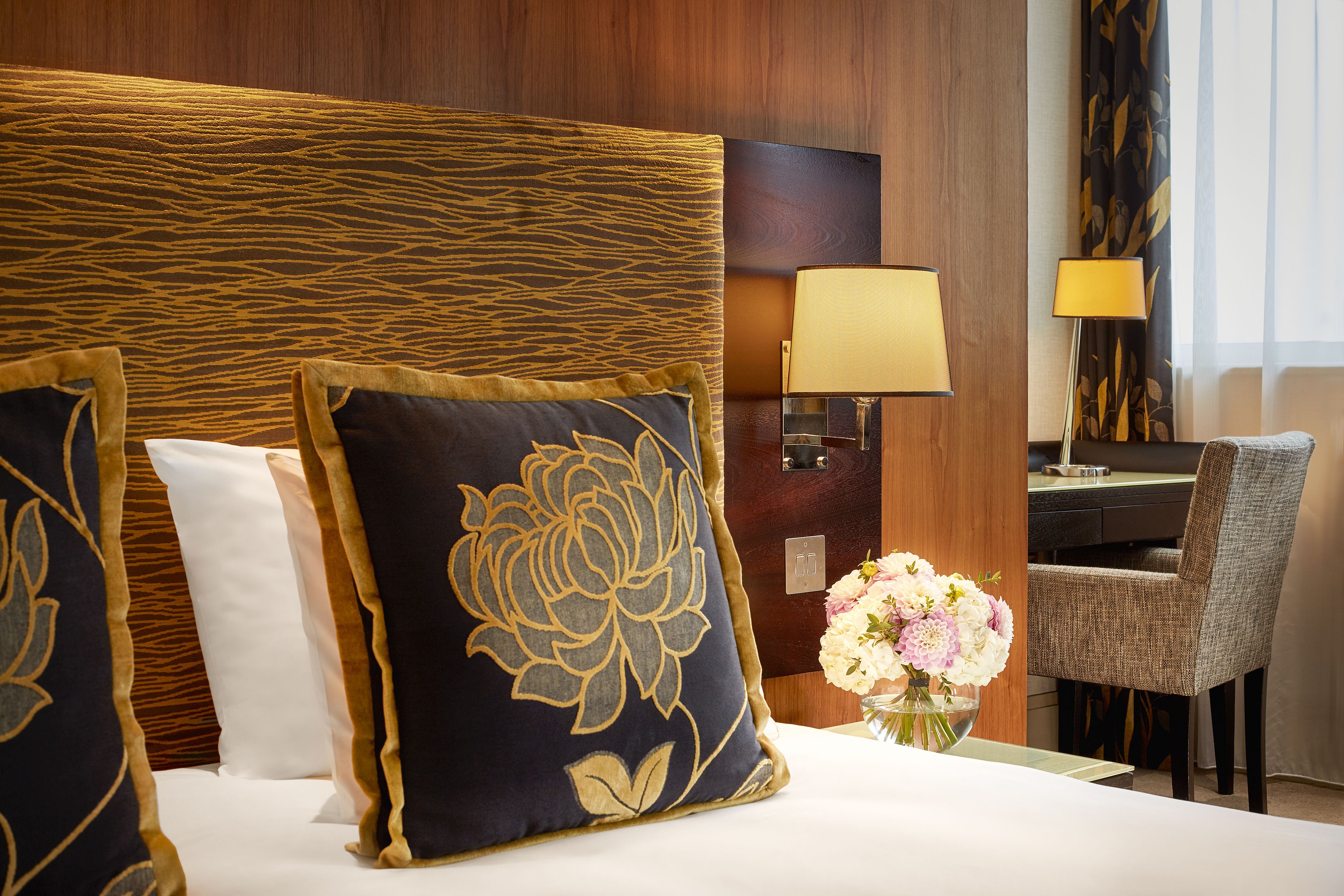 premium bedding, in-room safe, desk, blackout curtains